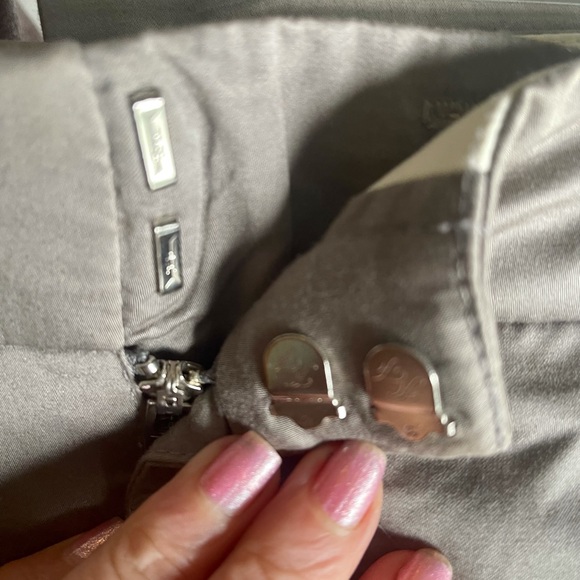 Vince Dressy Straight-leg crop beige trouser $295 - Picture 6 of 8